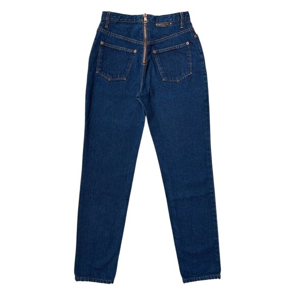 90s Vintage Gaultier Jeans Modson Highwaisted Back Zipper Avant-Garde Edgy. - Picture 3 of 13